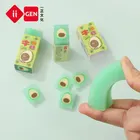 Новое поступление милый авокадо кавайный резиновый ластик карандаш ластик Новинка Школьные офисные принадлежности студенческие призы фруктовый ластик подарок