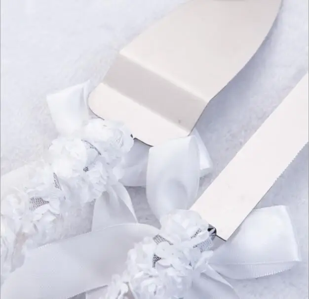 

Elegant Wedding Cake Knife Serving Set Personalized Bride & Groom Knife & Shovel Bridal Shower Party Decoration