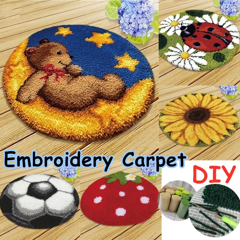 Diy подушка коврик с рисунком медведя из мультфильма трикотажная плюшевая для