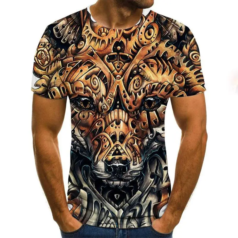 

2020 Summer Newest 3D Printed T Shirt Men Joker Casual Male tshirt Short Sleeve Funny T Shirts Tops
