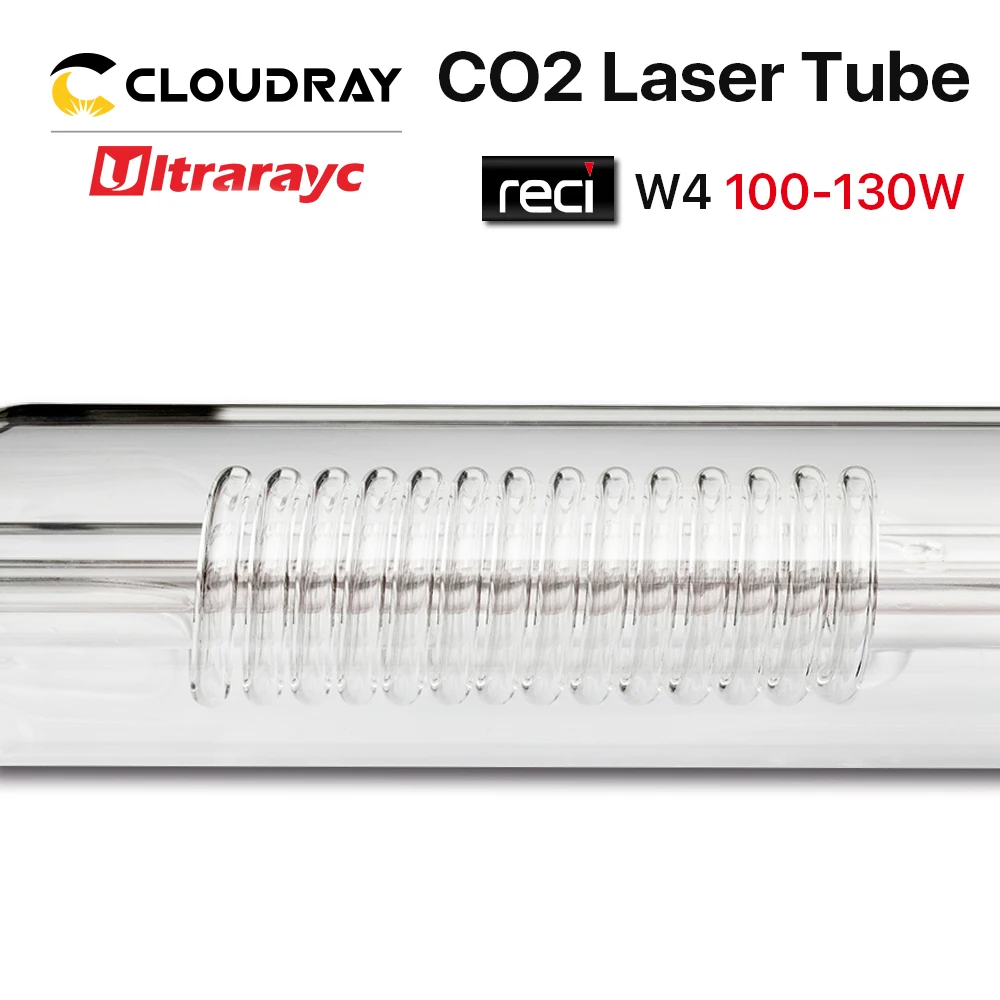 Ultrarayc W4 100W СО2 лазерная трубка деревянный ящик упаковочная длина 1400 Dia. 80 мм для CO2