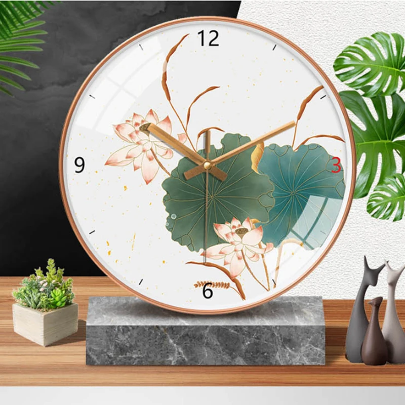 

Настенные часы в китайском стиле, Простые индивидуальные настенные часы в современном стиле, 12 дюймов, в стиле модерн, для гостиной, украшен...