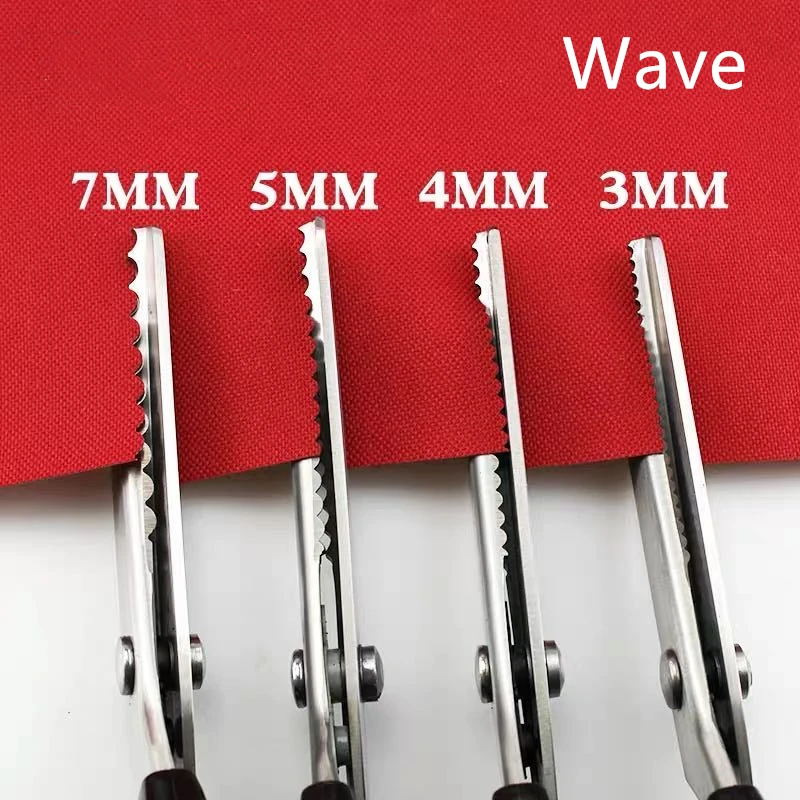 Профессиональный зигзагообразная форма Нержавеющая сталь портновские ножницы