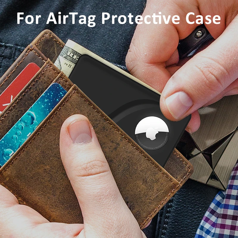 

Защитный чехол для AirTag, кошелек, держатель для кредитных карт, трекер для Apple Airtag, локатор для защиты от потери AirTag, аксессуары