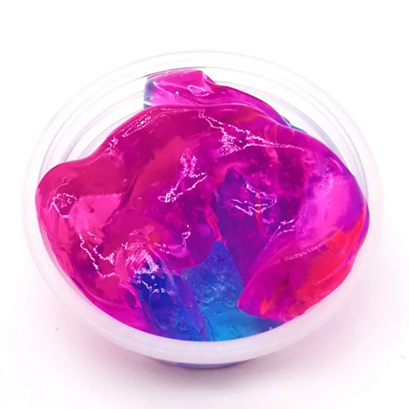 60ml Afdswg Sticky Squishy Slime Crystal Mud Glaseado Lake Transparent Mud Decompression Toy Squishy's Squishies Toy Extrusion - Цвет: 60ml