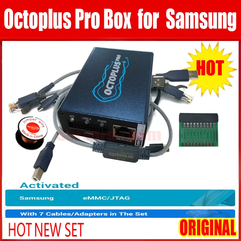Новая оригинальная коробка Octoplus Pro с кабелем 7 в 1/набор адаптеров для Samsung