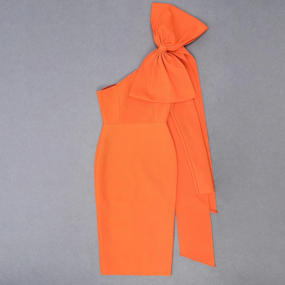 Женское платье на одно плечо элегантное облегающее средней длины для свадебной