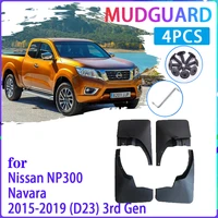 4 pcs car mud flaps for nissan np300 navara d23 20152019 np 300 mudguard splash guards fender mudflaps auto accessories