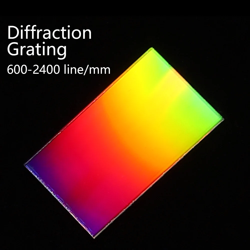 Дифракционная решетка 40x25 мм 600-2400 линий сверхвысокая линейная плотность плоский