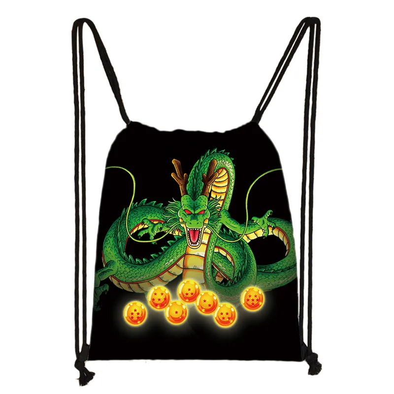 SKD-QLZ27 Аниме dragon ball drawstring сумка Goku Saiyan холщовый рюкзак подростковый рюкзак для мальчиков сумки для хранения - Цвет: SKD-QLZ27