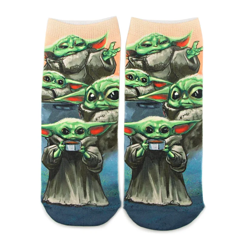 Хит продаж Детские хлопковые носки Звездные войны Master Yoda костюм для косплея