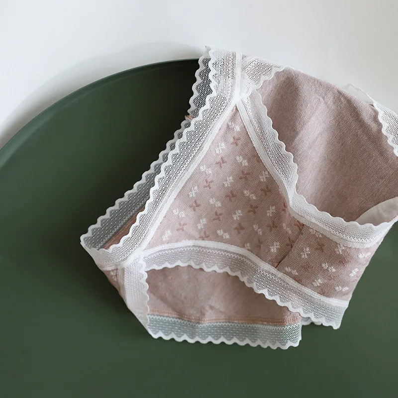 Женские бесшовные кружевные трусы Комфортные летние с низкой посадкой | Женская