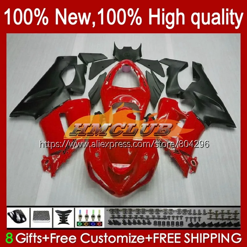 

Корпус для KAWASAKI NINJA 600CC ZX 636 6 R ZX 6R ZX-636 75No.16 ZX-6R ZX600 ZX636 ZX6R Stock red cool 05 06 2005 2006 обтекатели