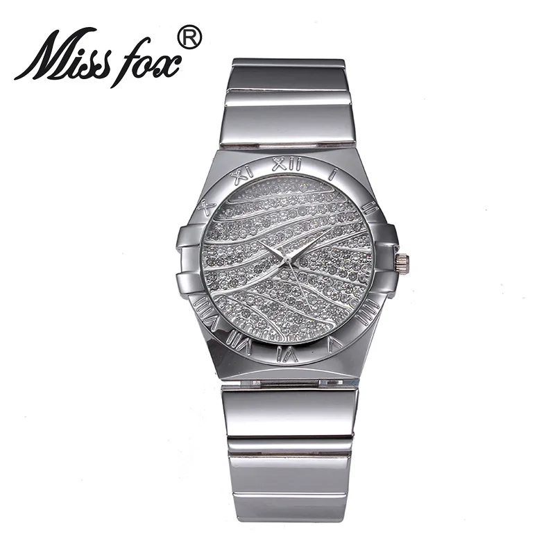 miss fox female watches women wrist luxury hot ladies watch gold with stones famous brands with logo fashion casual watches free global shipping