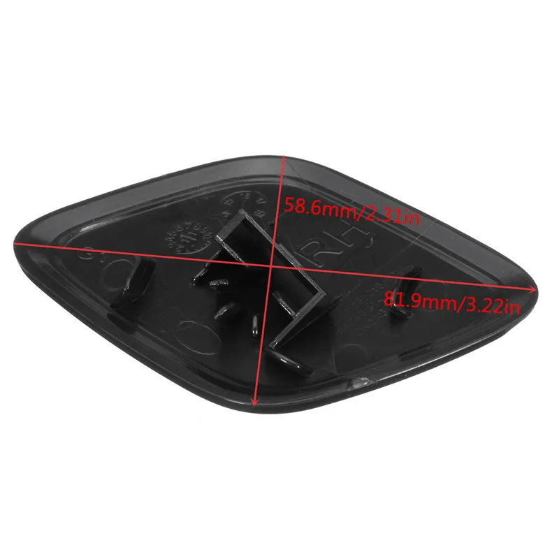 Автомобильный левый/правый черный бампер шайба фары Jet Primed крышка для Ford For Focus 2012