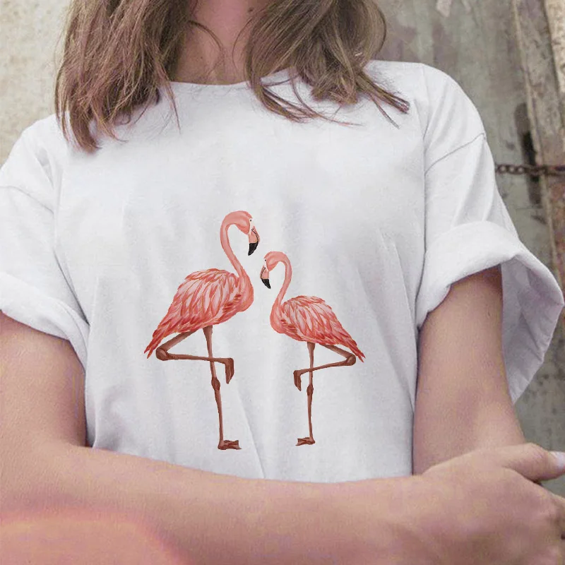 

T-shirts Top for Women Cartoon Red Bird Clothing Print Lady Graphic T Shirt Ladies Female Tee T-Shirt
