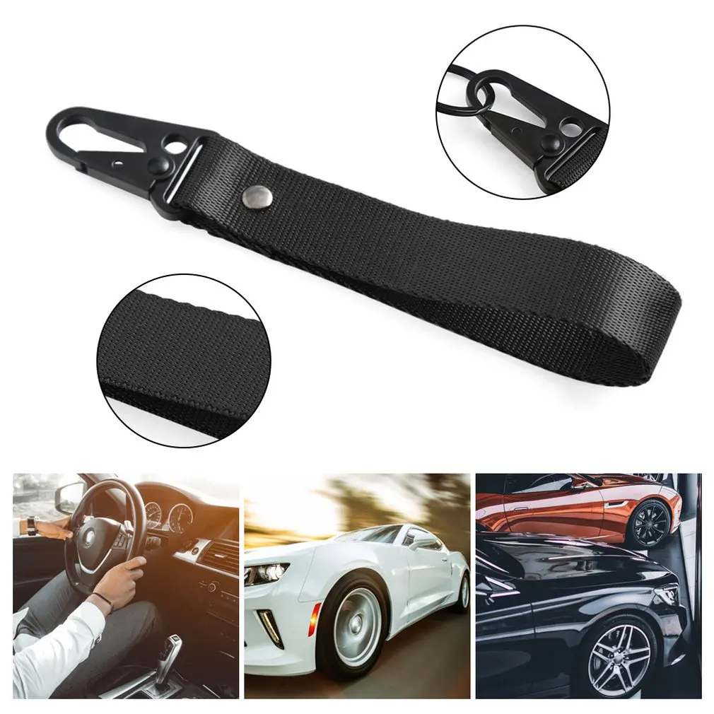 

Universal Car Keychain Lanyard Hanging Strap Key Rope with Clip Buckle Quick Release Key Chain Ribbon Webbing Strap Colorful