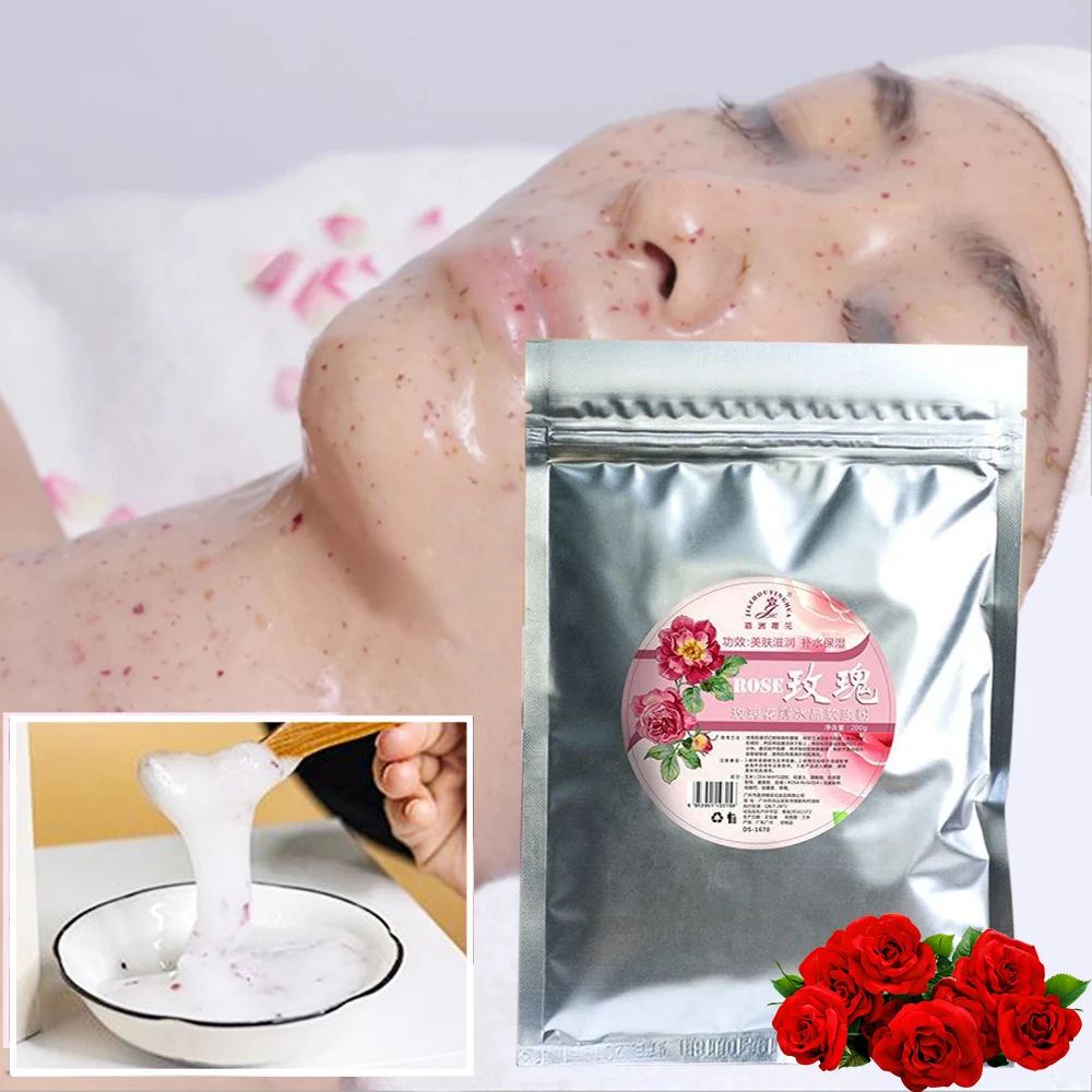 DIY спа коллагена розовое гиалуроновой кислоты мягкой маска Порошковая для лица