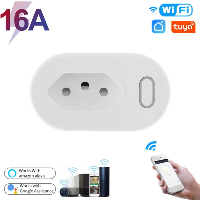 

Смарт-розетка с Wi-Fi, 16 А, с монитором питания