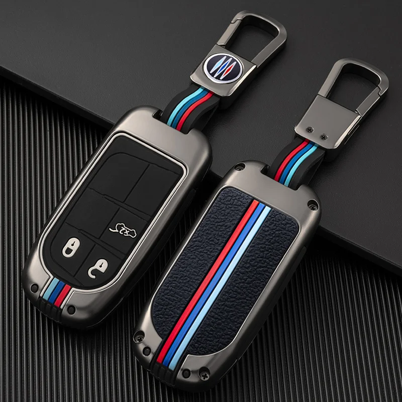 

Чехол для автомобильного смарт-ключа, чехол, сумка для Jeep Grand Cherokee Compass Patriot Renegade для Dodge Challenger Journey