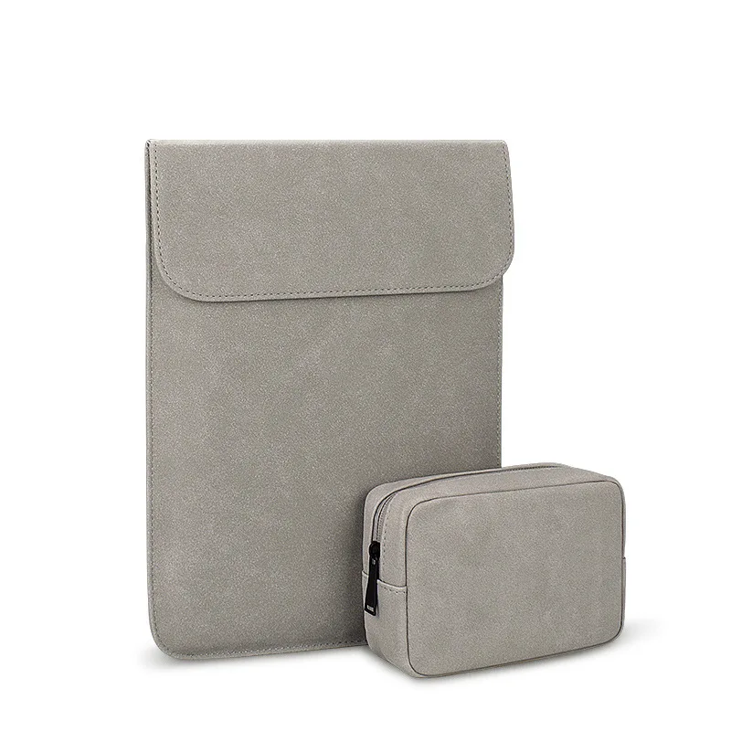 

Soft PU Leather Laptop Sleeve Waterproof Tablet Case For Macbook Huawei Pro Xiaomi Portable Business Mouse Pad Notebook Cover