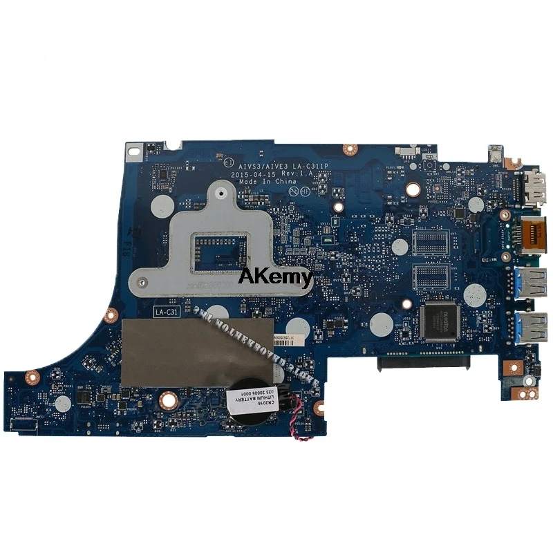 

FRU/PN:5B20K83962 AIVS3/AIVE3 LA-C311P Rev.2B Mainboard For Lenovo U31-70 Laptop Motherboard with SR23Z I3-5010U DDR3 100% Test