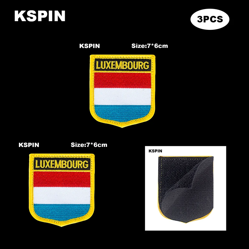 

National Flag Patch Hook Loop England Badges Armband 3D Stick on Jacket Backpack Stickers