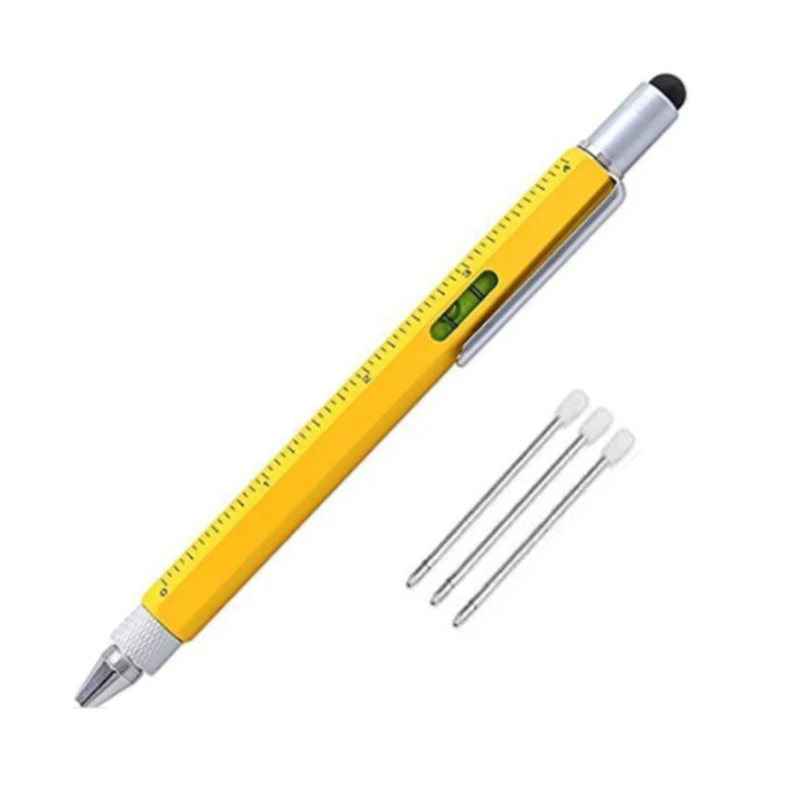 

Multi Function Screwdriver Level Meter Phone Contact Screen Cross Screwdriver Flat-Blade Screwdriver Scale Ballpoint Pen