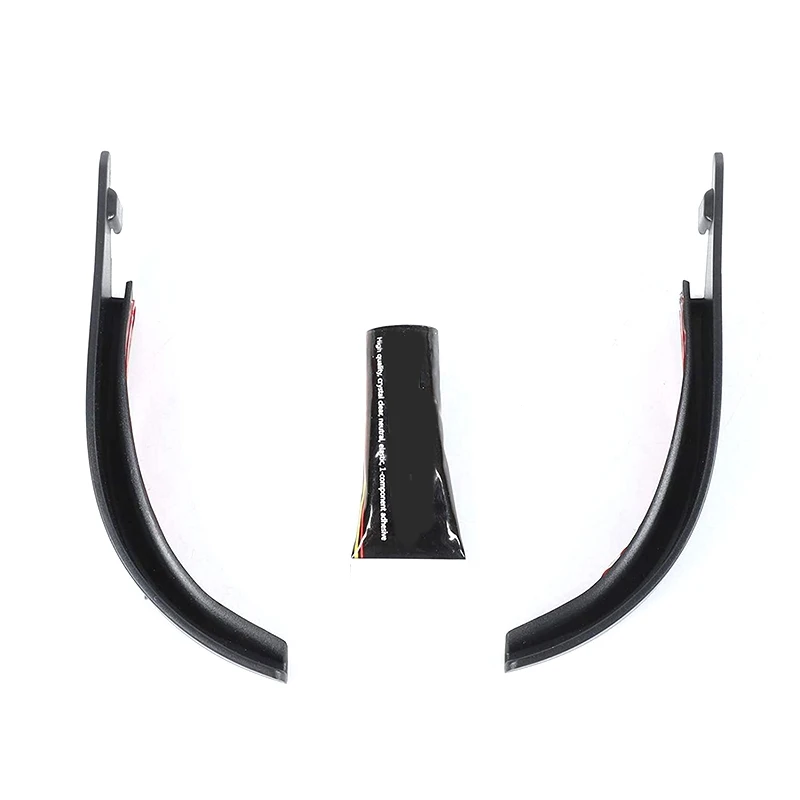 

Hardtop Rain Diverters ABS Drip Rail Extension Rain Gutter Exterior Accessories for Jeep Wrangler JK JKU 2007-2017 2PCS