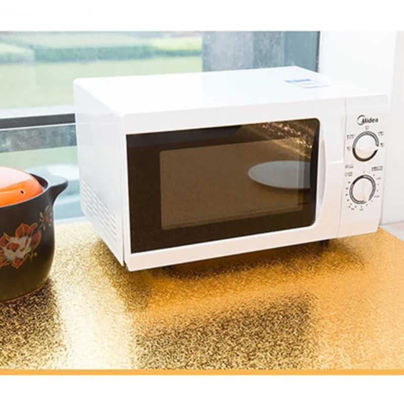 2020 широкий 40 кухня маслостойкие водонепроницаемые наклейки алюминиевая фольга