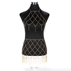 Женская пляжная цепочка-Бюстгальтер Showgirl, пикантное Ювелирное Украшение для зоны бикини, боди, живота, талии, цепочка, Бралетт