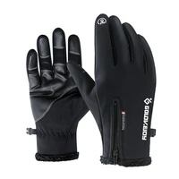 hot sale mens winter gloves unisex touchscreen non slip cold gloves waterproof fashion plus velvet warm ski riding gloves