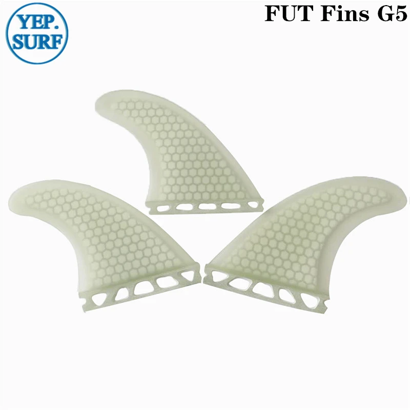 Future G5 плавник желтый сотовая доска для серфинга плавники Future стекловолокно плавники(доска для серфинга) Quilhas весло доска - Цвет: White