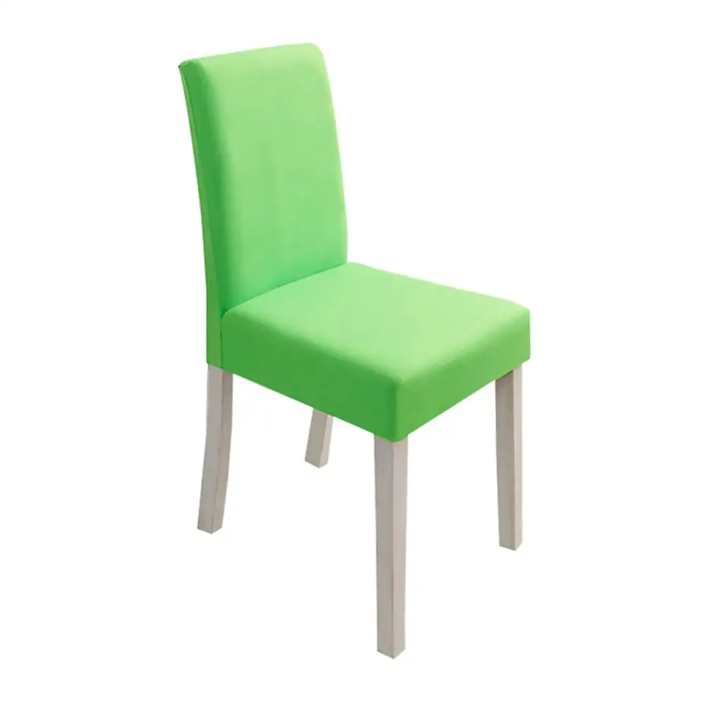 Apple Green Чехлы для стульев Meijuner, однотонные чехлы для стульев, спандекс, эластичные Чехлы для дома, столовой - Цвет: Apple Green