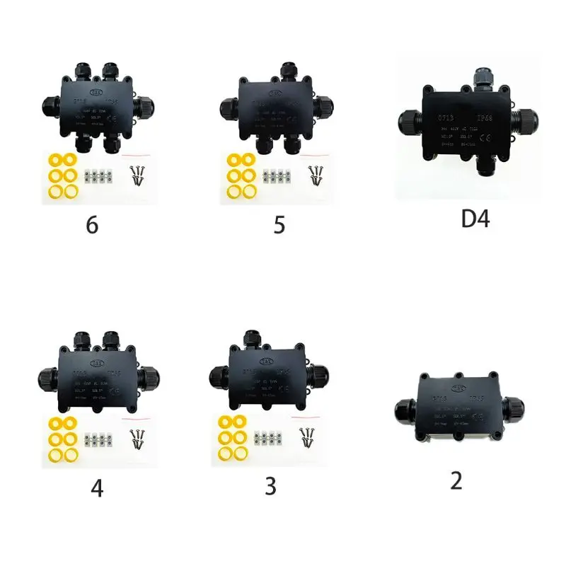Соединительный бокс IP68 Водонепроницаемый УФ Защита от солнечных лучей на