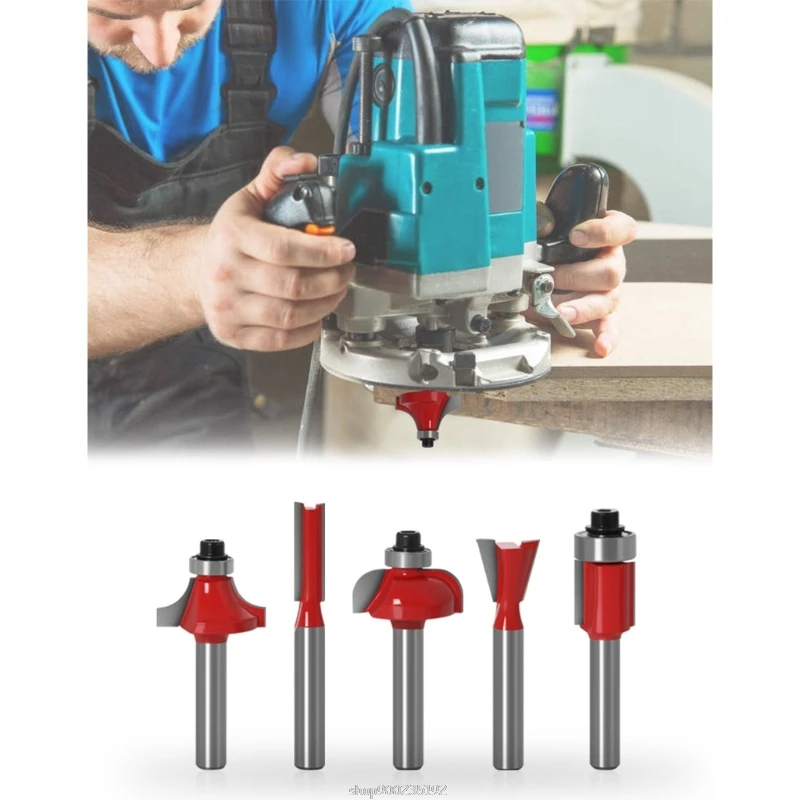 

15pcs 1/4 Inch Router Bit Set Trimming Straight Milling Cutter for Wood Cutting Woodworking Chamfering Modeling F04 21 Dropship