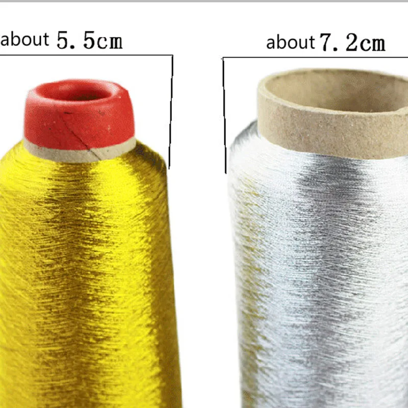 Золотые/серебряные компьютерные нитки для вышивания