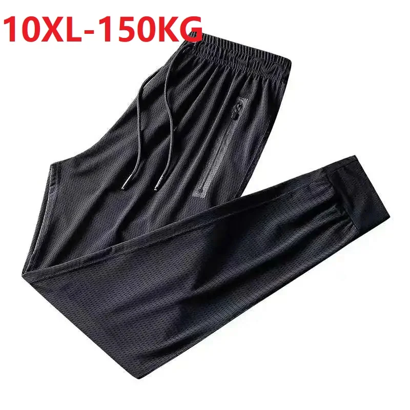 

spring summer sports pants hole Breathable sweatpants Men plus size 8XL 9XL 10XL big sales cheap pants stretch elasticity Pants
