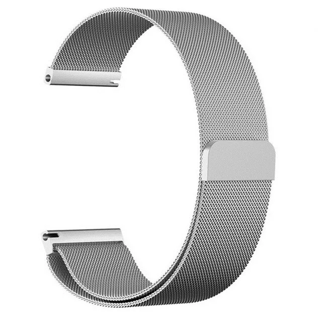 SILVER 16 мм металлическая Миланская Петля из нержавеющей стали для huawei Talkband B3 магнитный ремешок для часов для Moto 360 2nd Gen женский 42 мм - Цвет ремешка: SILVER