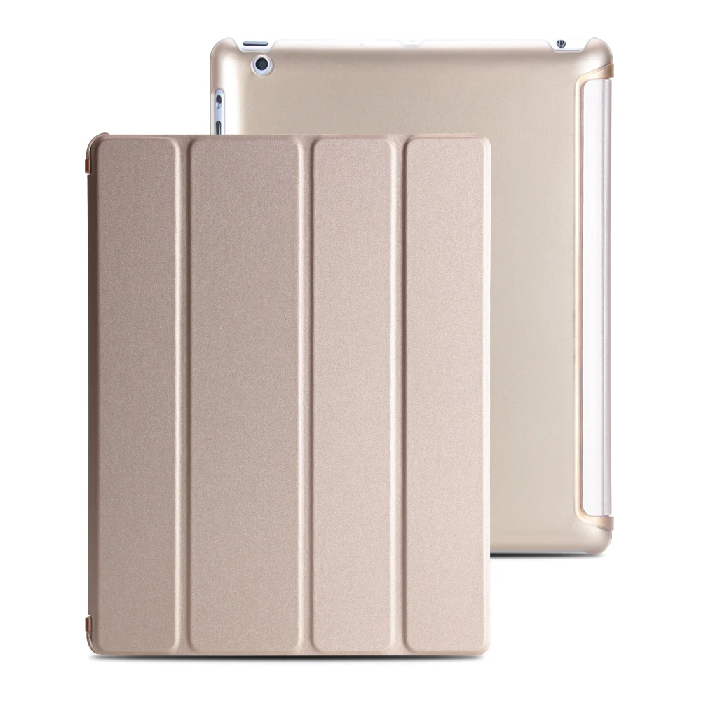 Чехол для ipad 2, 3, 4 Чехол, флип-чехол из искусственной кожи для ipad 2, смарт-подставка держатель чехол для ipad 3, Жесткий ПК задняя крышка для ipad 4