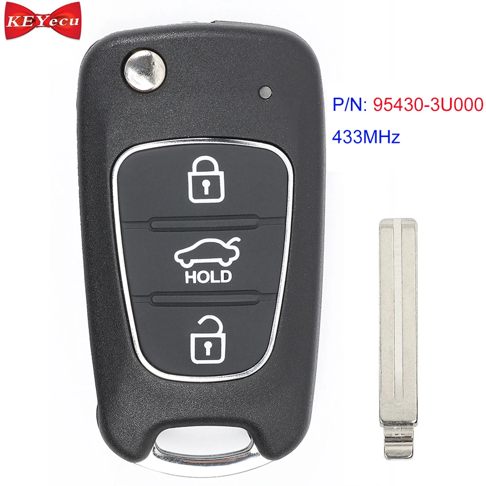 KEYECU для Kia Sportage 2010 2011 2012 2013 2014 обновленный дистанционный ключ P/N: 95430 3U000 433 МГц ID46