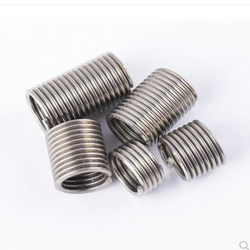50Pcs M6*1D Stainless Steel Coiled Wire Helical Screw Thread Inserts M6 Bushing self tapping thread repair tool | Обустройство дома