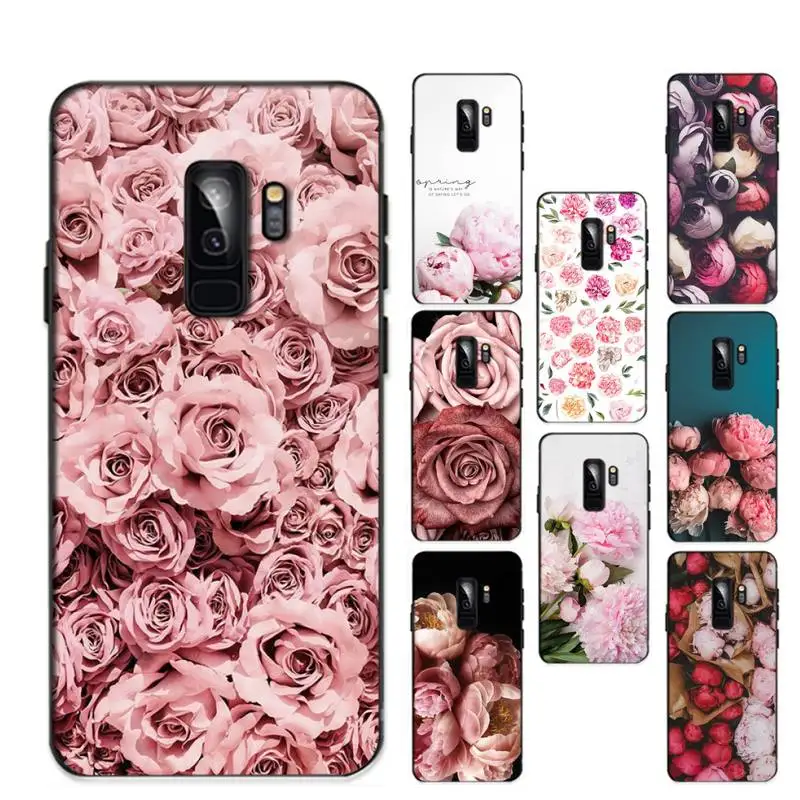 

white with pink folwers roses Phone Case For Samsung Galaxy S 20lite S21 S21ULTRA s20 s20plus for S21plus 20UlTRA