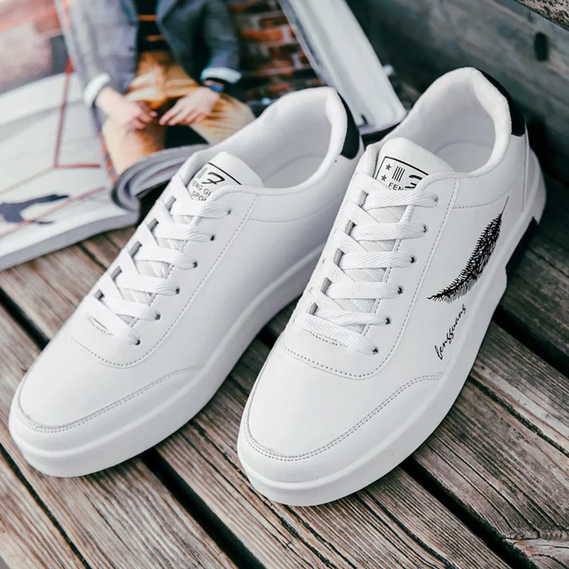 

Vulcanized sneakers men white shoes 2019 fashion casual sneakers for men sport shoes student shoes white sneakers male shoes