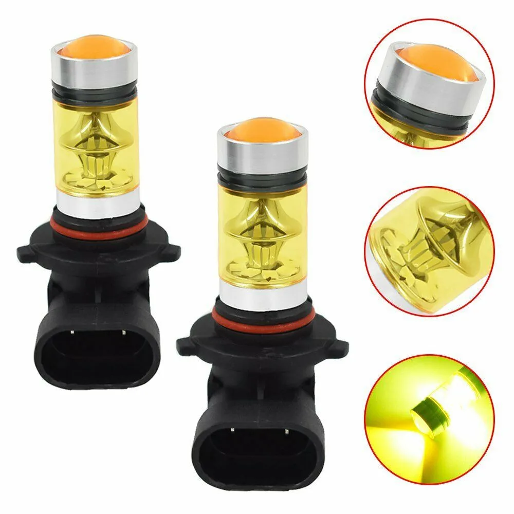 

Daytime Light Driving Bulbs Cool Yellow DRL Kit Replace 1 Pair Running