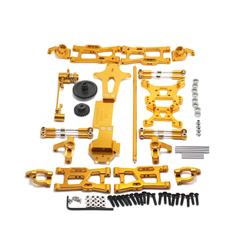 

Для WLtoys 1:14 144001 RC автомобиль полностью обновленные запасные части металлическое C сиденье Кубок руля поворотный рычаг центральный приводной...