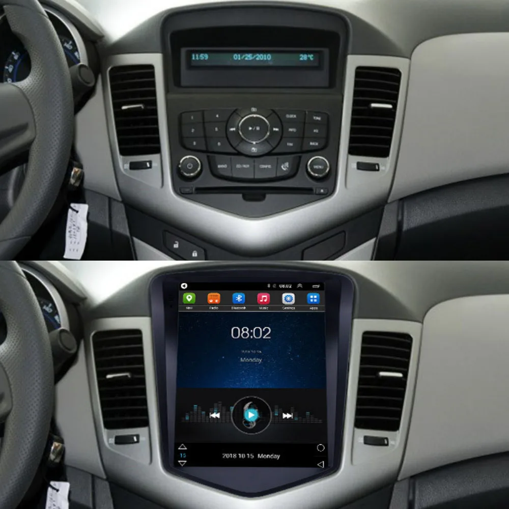4G LTE Android 9 для Chevrolet cruze 2008-2013 мультимедийный стереопроигрыватель Tesla type