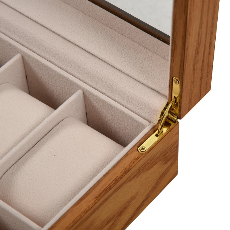 

Retro Wooden Watch Display Case Durable Packaging Holder Jewelry Collection Storage Watch Organizer Box Casket