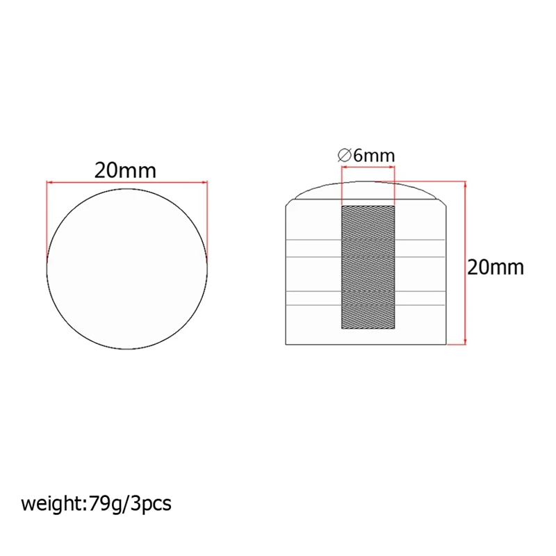 

Volume Tone Control Metal Knob Silver with Pearl Abalone Top ETC Guitar Bass