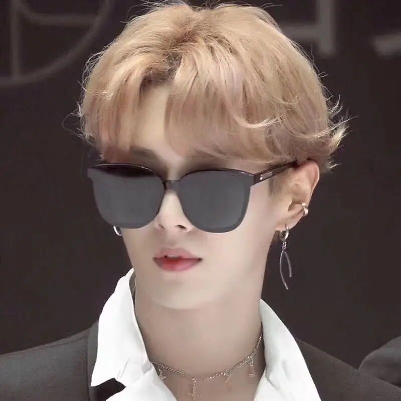 

RMM brand Unisex big frame square Sunglasses Hip hop Sunglasses Retro Square cat eye Sunglasses for women men sun glasses